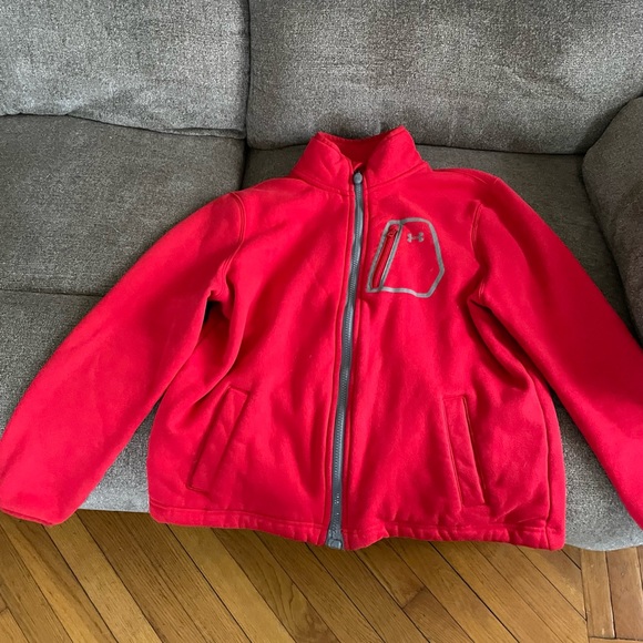 YXL UnderArmour zip up - Picture 1 of 3